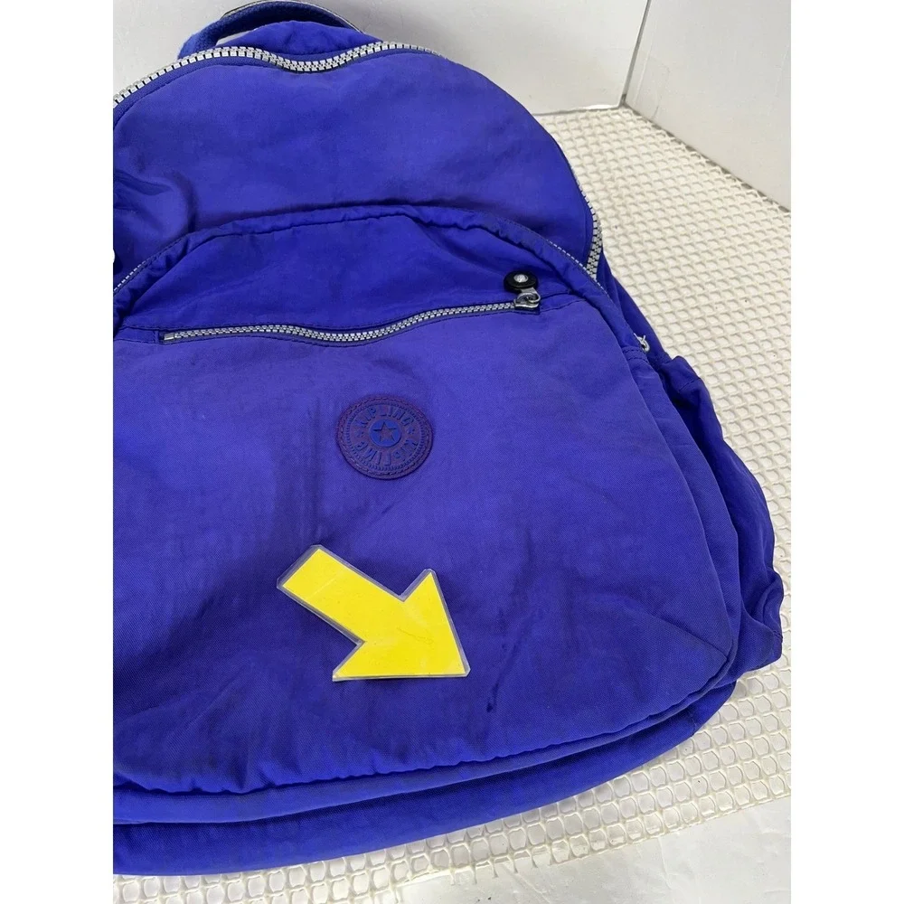 Kipling Seoul Purple Backpack Small Nylon Travel‎ Bag Lightweight
